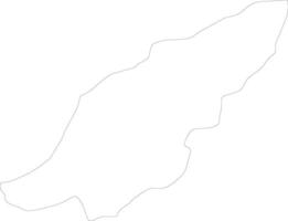 mostaganem algeriet översikt Karta vektor