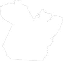 Abs Brasilien Gliederung Karte vektor