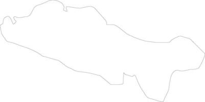 puerto plata dominikanisch Republik Gliederung Karte vektor
