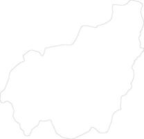 ouest Kamerun Gliederung Karte vektor