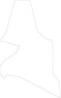 Heilige John Dominica Gliederung Karte vektor