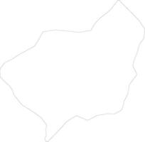 Samkir Aserbaidschan Gliederung Karte vektor