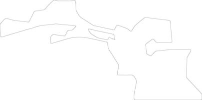 akrotiri akrotiri suverän bas område översikt Karta vektor