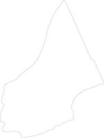 al Mahrah Jemen Gliederung Karte vektor