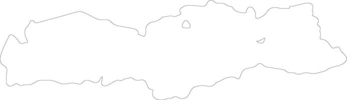 baten Kirgisistan Gliederung Karte vektor