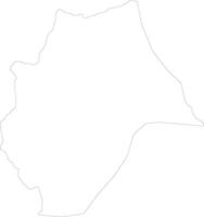 Bongolava Madagaskar Gliederung Karte vektor