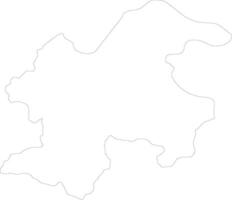Borski Republik von Serbien Gliederung Karte vektor