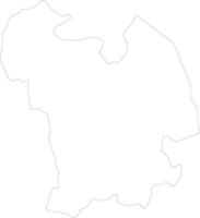 zentral Kenia Gliederung Karte vektor
