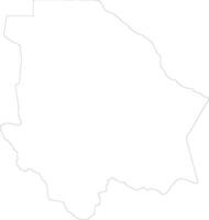 Chihuahua Mexiko Gliederung Karte vektor