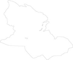 Delta amakuro Venezuela Gliederung Karte vektor