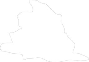 gevgelija Mazedonien Gliederung Karte vektor