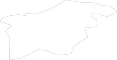 kokneses Lettland Gliederung Karte vektor