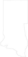 Norden darfur Sudan Gliederung Karte vektor