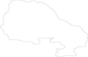 Severno-Banatski Republik von Serbien Gliederung Karte vektor