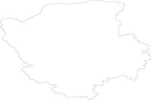 volyn Ukraine Gliederung Karte vektor