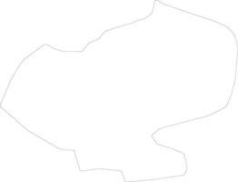 Vilakas Lettland Gliederung Karte vektor