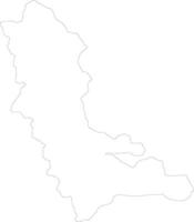Westen Aserbaidschan ich rannte Gliederung Karte vektor
