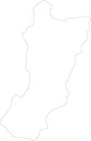 Zamora Chinchipe Ecuador Gliederung Karte vektor