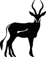 Antilope schwarz Silhouette vektor
