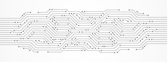 abstrakter Technologiehintergrund, Leiterplattenmuster, Mikrochip, Stromleitung vektor