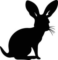 bilby schwarz Silhouette vektor