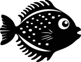 Kugelfisch schwarz Silhouette vektor