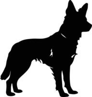 cape jakt hund svart silhuett vektor