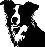 border collie siluett vektor