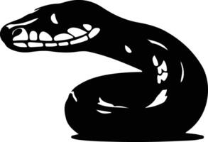 Stier Schlange schwarz Silhouette vektor