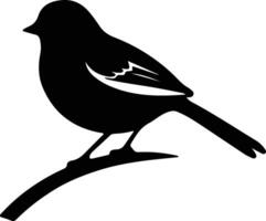 dunkeläugig junco schwarz Silhouette vektor