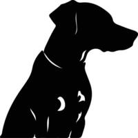 Hund schwarz Silhouette vektor