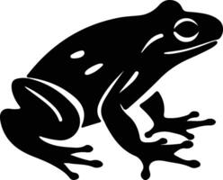 Frosch schwarz Silhouette vektor