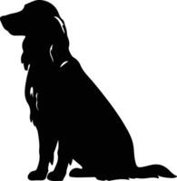 irisch Setter schwarz Silhouette vektor