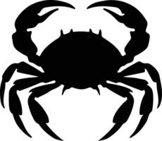 Einsiedler Krabbe schwarz Silhouette vektor