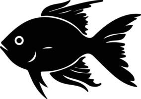 hatchfish svart silhuett vektor