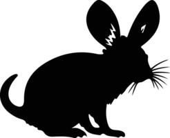 Springmaus schwarz Silhouette vektor