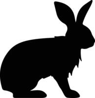 Lagomorph schwarz Silhouette vektor