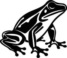 Laubfrosch schwarz Silhouette vektor