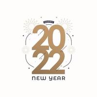 Frohes neues Jahr 2022 Feier Banner Vorlage vektor
