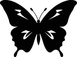 Ulysses Schmetterling schwarz Silhouette vektor