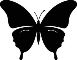 Ulysses Schmetterling schwarz Silhouette vektor