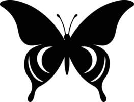 Ulysses Schmetterling schwarz Silhouette vektor