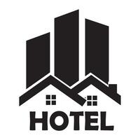 Hotel-Symbol-Logo-Vektor-Design-Vorlage vektor