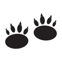 Tiger Fußabdruck Symbol Vektor Design Vorlage