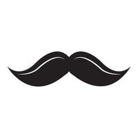 mustasch ikon logotyp vektor design mall