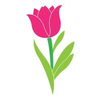 Tulpen-Symbol-Logo-Vektor-Design-Vorlage vektor