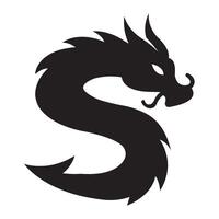 Drachen-Symbol-Logo-Vektor-Design-Vorlage vektor