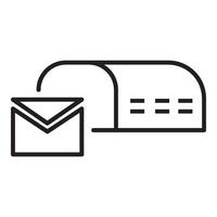 Mail Box Symbol Logo Vektor Design Vorlage