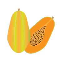 Papaya Symbol Vektor Design Vorlage
