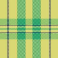 Plaid nahtlos Hintergrund von Stoff Textur Textil- mit ein Tartan Muster prüfen Vektor. vektor